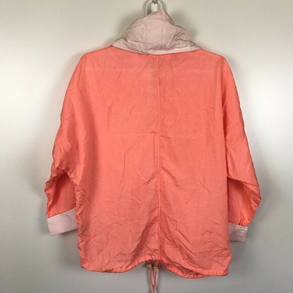 Vintage Andy Johns Windbreaker Neon Pink Nylon Small - Picture 3 of 8